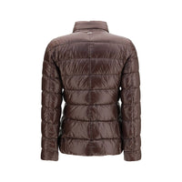 Herno Brown Goose Down Full-Length Jacket