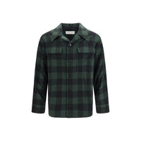 Ami Paris Bicolor Wool Oves Aries Pattern Shirt