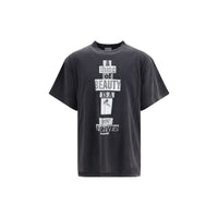 Balenciaga Gray Cotton T-Shirt