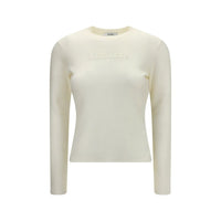 Max Mara White Wool Oves Aries Sweatshirt