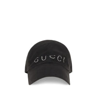 Gucci Black Cotton Cap (Baseball Hat)