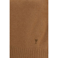 Ami Paris Brown Cashmere Turtleneck