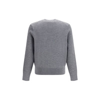 Ami Paris Gray Wool Oves Aries Sweatshirt