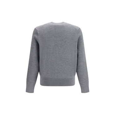 Ami Paris Gray Wool Oves Aries Sweatshirt