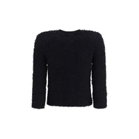 Balmain Black Viscose Shell Jacket