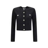 Balmain Black Viscose Cardigan