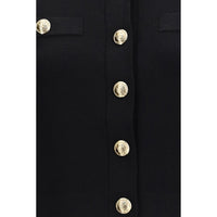 Balmain Black Viscose Cardigan
