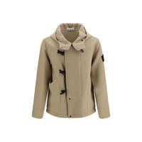 Stone Island Beige Wool Oves Aries Full-Length Jacket