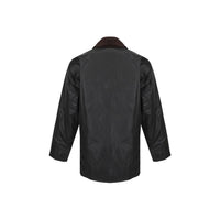 Barbour Black Cotton Full-Length Jacket