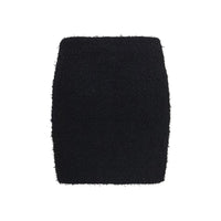 Balmain Black Viscose Mini Skirt