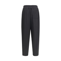 Ami Paris Black Wool Oves Aries Casual Pants