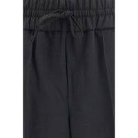 Ami Paris Black Wool Oves Aries Casual Pants