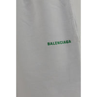 Balenciaga White Cotton Bermuda Shorts