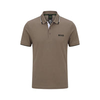 Hugo Boss Beige Cotton Polo Shirt