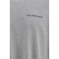 Balenciaga Gray Cotton T-Shirt