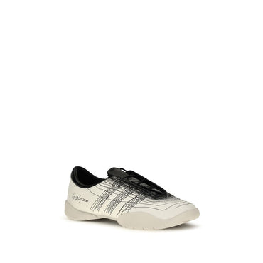 Y-3 Beige Calf Leather Bos Taurus Sneakers
