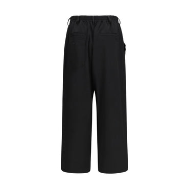 Y-3 Black Wool Oves Aries Casual Pants