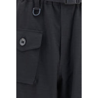 Y-3 Black Polyester Athletic Pants