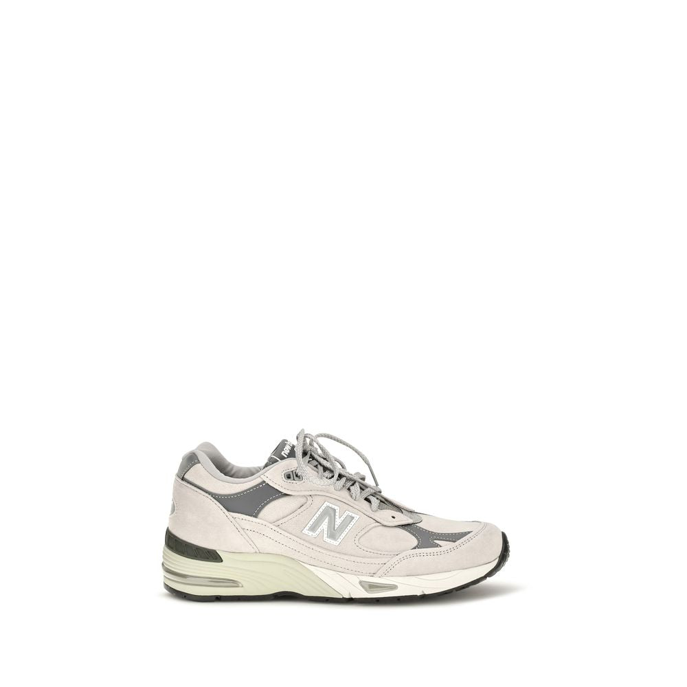 New Balance Gray Suede Leather Athletic Sneakers