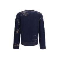 Maison Margiela Blue Cotton Sweatshirt