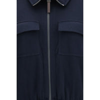 Brunello Cucinelli Blue Cotton Sweatshirt