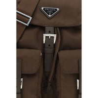 Prada Brown Nylon Backpack