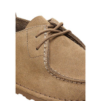 Birkenstock Beige Suede Leather Oxfords And Derbies