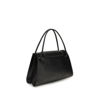 Versace Black Calf Leather Bos Taurus Shoulder Bag
