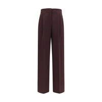 Forte_Forte Purple Polyester Casual Pants