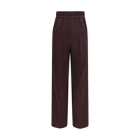 Forte_Forte Purple Polyester Casual Pants