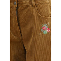 Forte_Forte Brown Cotton Casual Pants