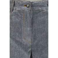 Forte_Forte Gray Cotton Jeans Denim
