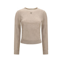 Tory Burch Beige Wool Oves Aries Sweatshirt