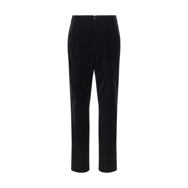 Khaite Black Cotton Casual Pants