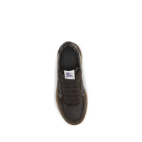 Burberry Brown Calf Leather Bos Taurus Athletic Sneakers