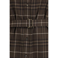 Burberry Brown Cotton Casual Dress