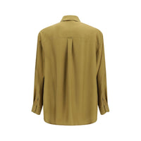 Valentino Garavani Beige Silk Dress Shirt