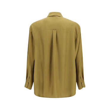 Valentino Garavani Beige Silk Dress Shirt