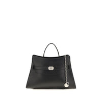 Alexander McQueen Black Calf Leather Bos Taurus Shoulder Bag