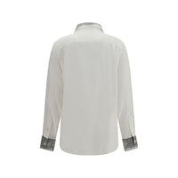 Alexander McQueen White Silk Dress Shirt