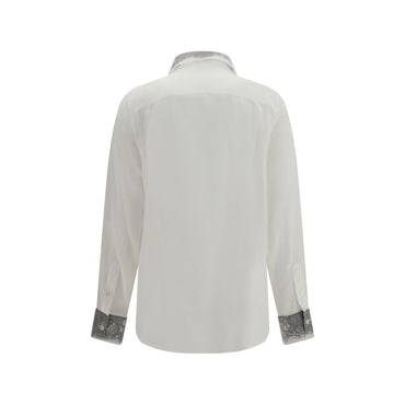 Alexander McQueen White Silk Dress Shirt