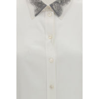 Alexander McQueen White Silk Dress Shirt