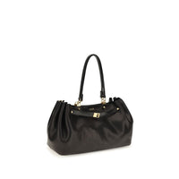 Balenciaga Black Calf Leather Bos Taurus Shoulder Bag