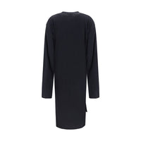 Balenciaga Black Cotton Casual Dress