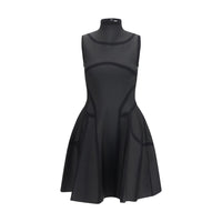 Alexander McQueen Black Polyester Cocktail Dress