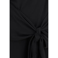 Ganni Black Recycled Polyester Cocktail Dress