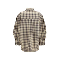 Ganni Beige Cotton Dress Shirt