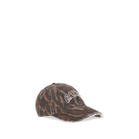 Ganni Brown Cotton Cap (Baseball Hat)