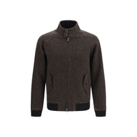 Baracuta Brown Viscose Biker Jacket
