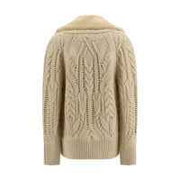 Ermanno Scervino Beige Wool Oves Aries Sweatshirt